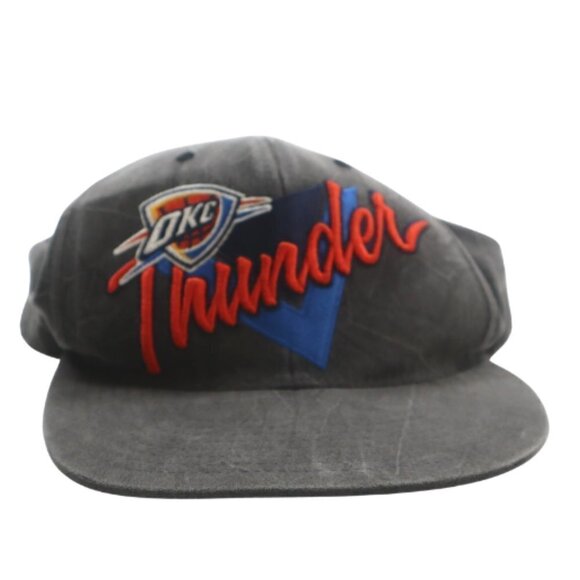 Oklahoma City Thunder Mitchell & Ness NBA Creased Script Cap - Picture 1 of 8